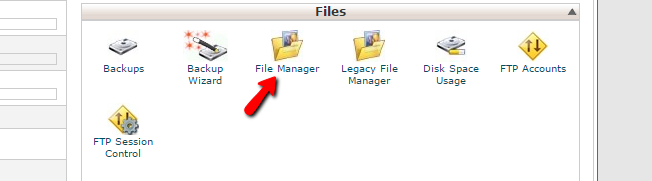 accessing File Manager