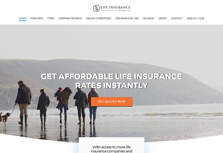 LifeInsurance Blog Site Preview - FastComet Interview with Michael Quinn