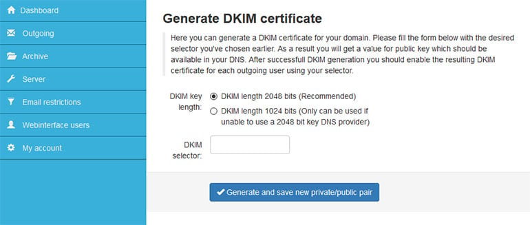 Generate DKIM Certificate SpamExperts - FastComet Interviews